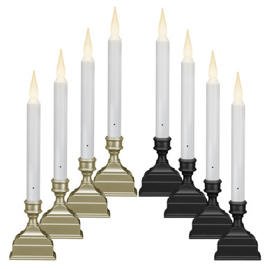 The exact 612 Vermont VT-1620 warm window candle with black weighted base, dusk sensor, and 8-hour timer.
